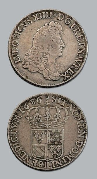 null LOUIS XIV (1643-1715)
Écu de Flandre. 1686. Lille. D. 1509. TB à TTB