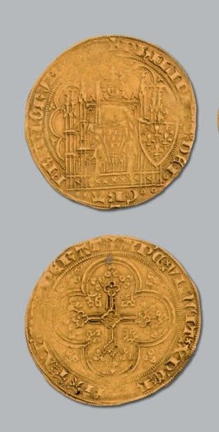 null PHILIPPE VI (1328-1350)
Écu d'or à la chaise. D. 249. TB