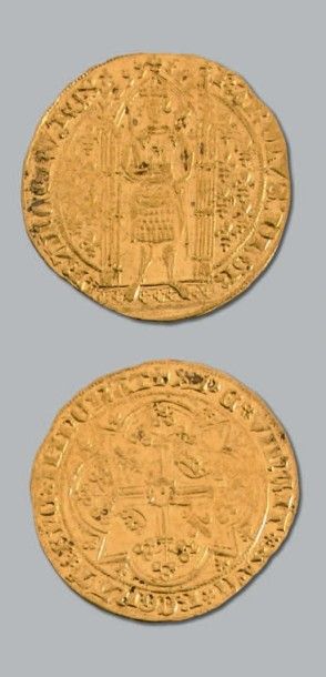 null CHARLES V (1364-1380)
Franc à pied. D. 360. TTB à superbe