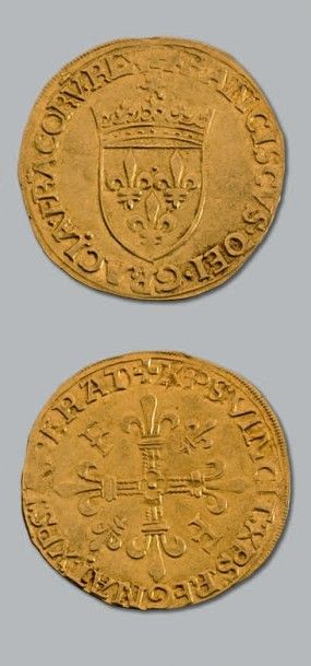 null FRANÇOIS Ier (1515-1547)
Écu d'or au soleil, 5e type. Paris.
D. 775. TTB à ...