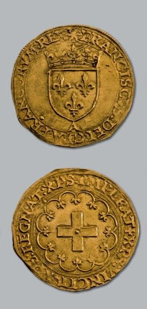 null FRANÇOIS Ier (1515-1547)
Écu d'or à la croisette. Paris. D. 889. TTB à supe...