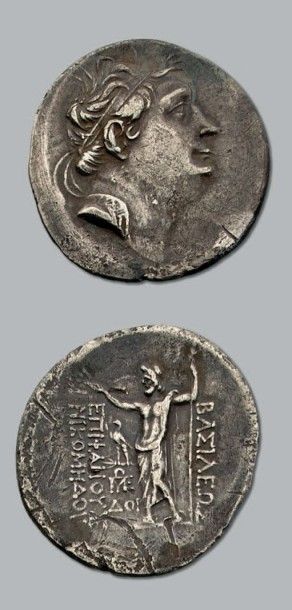 null ROIS de BITHYNIE: Nicomède III (128-94 av. J.-C.)
Tétradrachme. 15,66 g.
Tête...