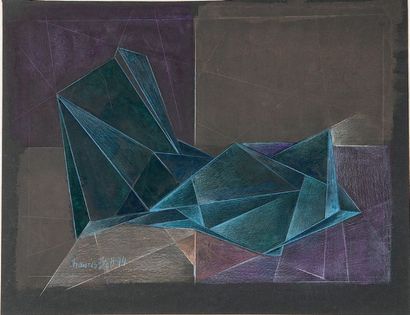 Francis BOTT (1904-1998) Composition abstraite
Pastel sur papier.
Signé et daté 1974...