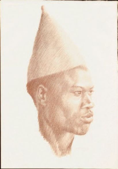 André HERVIAULT (1884-1969) Têtes africaines
Suite de douze gravures encadrées.
Signées
38...