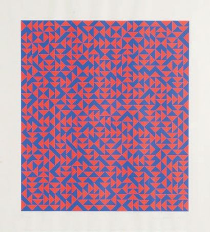 ANNI ALBERS (1899-1994) Composition abstraite - Triadic S series - 1969
Lithographie.
Signé...