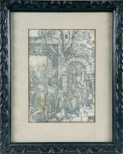Gravure de Albrecht DURER « L'adoration »...