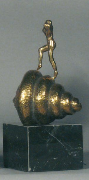 SALVADOR DALI (1904-1989) NU MONTANT L'ESCALIER - HOMMAGE A MARCEL DUCHAMP, Bronze...
