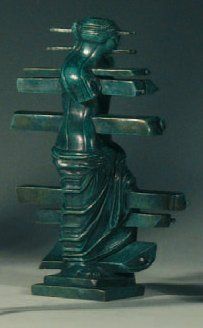 SALVADOR DALI (1904-1989) METAMORPHOSE TOPOLIQUE DE LA VENUS DE MILO Bronze à patine...
