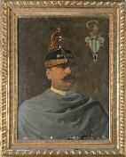 ECOLE FRANÇAISE DU XIXE SIÈCLE. « Portrait d'un officier italien » Huile sur toile....