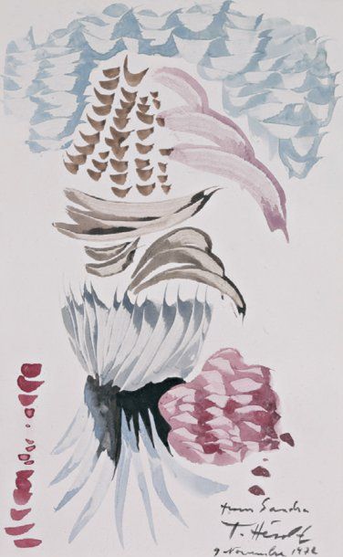 Jacques HEROLD (1910-1987) « SANS TITRE », 1972 Aquarelle sur papier signé, Daté...