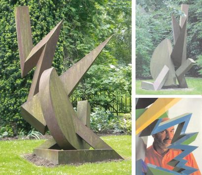 Jean-Claude FARHI (né en 1940) Bums Cathédral, 1994 Sculpture en acier corten. 245...
