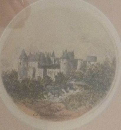 null Château de Luynes. Gravure en couleurs
12,5 x 12 cm (à vue)