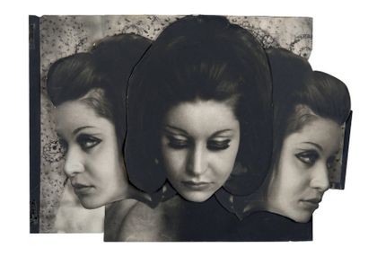 PIERRE MOLINIER (1900-1976) 
Les Hanel 1 - Collage original, 1969
Collage du photomontage...