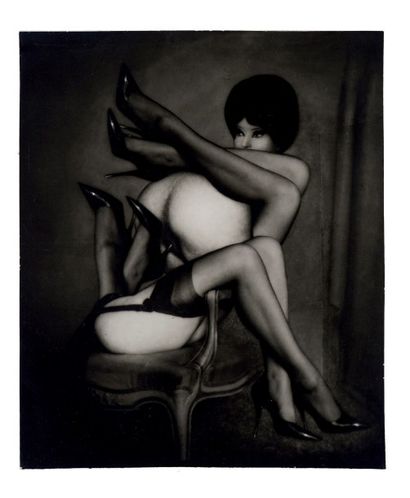 PIERRE MOLINIER (1900-1976) 
Lenah (soit le nom de Hanel en miroir) - Photomontage,...