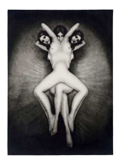PIERRE MOLINIER (1900-1976) 
Fleur d'Enfer - Photomontage, 1970
Tirage argentique...