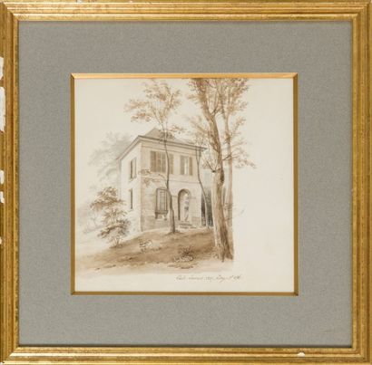 Paul LAURENS (XIXème siècle) Livry - 1827
Dessin au lavis, signé, situé, et daté...