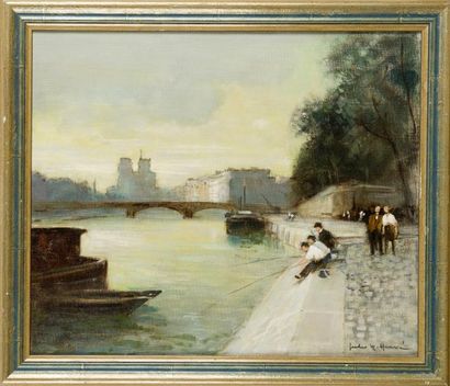 null Jules René HERVE (1887-1981)

Notre Dame vue depuis le quai Henri IV Huile sur...