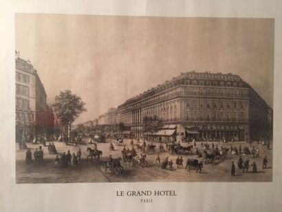 null Gravure représentant le Grand Hôtel. Encadré
63,5 x 49 cm