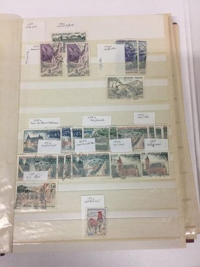 null France : Emissions 1849/2000 : Collection de timbres neufs et oblitérés contenus...