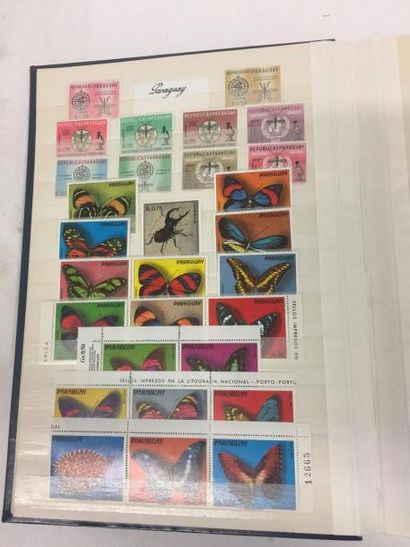 null TOUS PAYS. Emissions 1840 / 1990 : Collection de timbres neufs et oblitérés,...