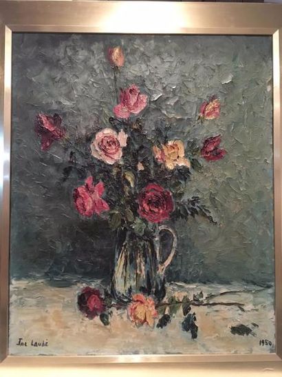 null Jac LAUBE (XXème siècle)

Bouquet de roses 

Huile sur toile

Signé en bas à...