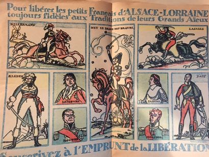 null Alsace. Lot comprenant du papier à lettre de l'Union amicale d'Alsace Lorraine,...