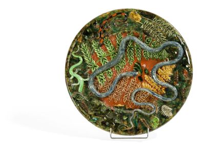 Guy TREVOUX Guy TREVOUX (1920-2011) – HB Quimper

Serpent

Plat en faïence polychrome....