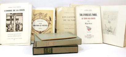 null [ILLUSTRÉS]. Ensemble de 8 ouvrages illustrés modernes.
8 volumes pet. in-4...