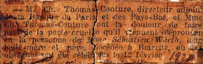 ATTRIBUÉ À THOMAS COUTURE (1815-1879) Les romains de la décadence
Pastel sur papier.
Dans...
