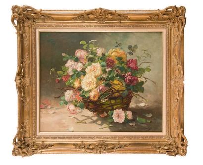 Eugene Henri CAUCHOIS (1850-1911) * Bouquet de fleurs
Huile sur toile.
Signé en bas...