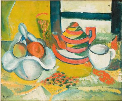 CELSO LAGAR (1891-1966) * Nature morte
Huile sur toile.
Signé en bas à gauche.
46...