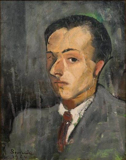 Jean SOUVERBIE (1891-1981) * Portrait
Huile sur toile.
Signé en bas à gauche.
40...