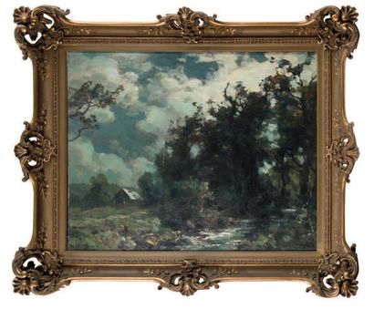 François-Charles CACHOUD (1866-1943) * Paysage
Huile sur toile.
Signé en bas à droite.
65,5...