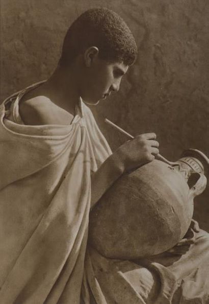 Rudolf LEHNERT et Ernst LANDROCK (actifs XIX-XXème siècles) 
Tunisie, Jeune homme...