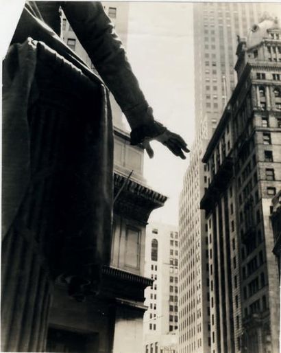 Bérénice Abbott (1898-1991) 
Wall Street, seen from the Federal Reserve Building...