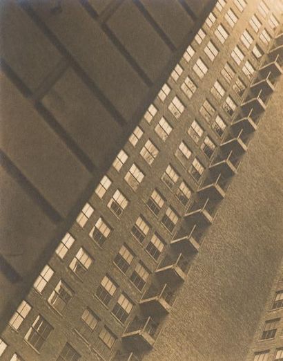 Sherril SCHELL (1877-1967) 
Pattern of windows and fire-escape on office building...