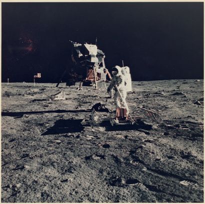 null NASA/Neil A. Armstrong
Mission Apollo 11: Edwin E. (Buzz) Aldrin, Jr. devant...