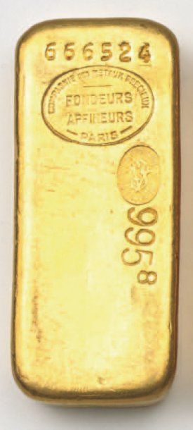 null Lingot d'or n° 666524. (Vendu sur désignation).