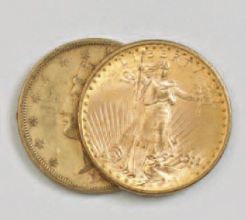 null 2 pièces de 20 dollars US : 1890 ; 1899.