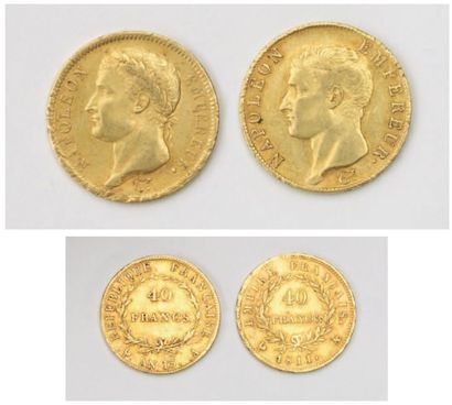 null 2 pièces de 40 Francs or : 1811 ; An XIII.