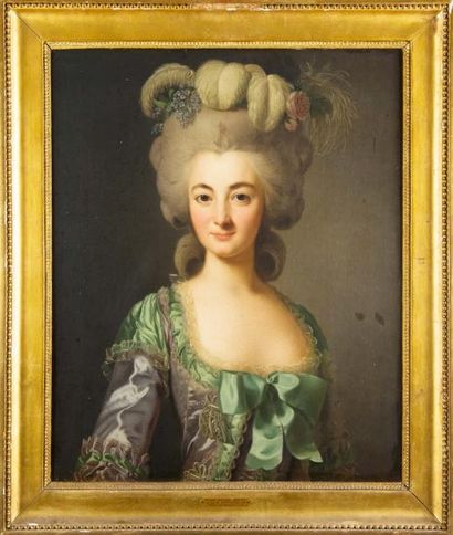 Alexandre ROSLIN (1718-1793) et son atelier Portrait de Madame Henriette Agathe Rose...