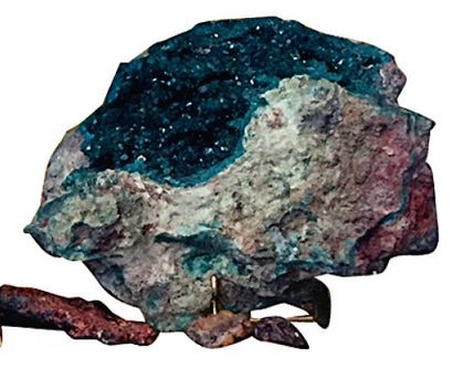 null Géode de Dioptase
Reneville, RD Congo
25 x 16 x 18 cm environ