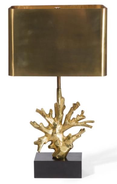 MAISON CHARLES - Jacques CHARLES designer Corail
Lampe de salon en marbre, bronze...