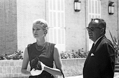 André SAS (né en 1928) Prince et Princesse de Monaco Mai 1965 Palma de Majorque 

Tirage...