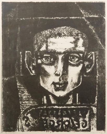 Hadrien SLIMOWIC (XXème siècle) Portrait

Lithographie. Signée en bas à droite

Provenance:...