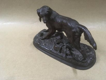 null Jules MOIGNEZ (1835 - 1894)

Chien à l'arrêt

Sculpture en bronze ciselé et...