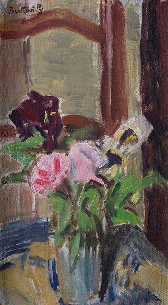 Bertrand PY (1895-1973) Le bouquet
Huile sur carton toilé.
Signé en haut à gauche...
