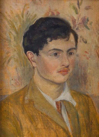 Ernest Rouart (1874-1942) Portrait de Julien ROUART (1901-1994) en 1920
Huile sur...