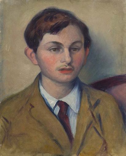 Ernest Rouart (1874-1942) Portrait de Julien ROUART Huile sur toile
41x33 cm