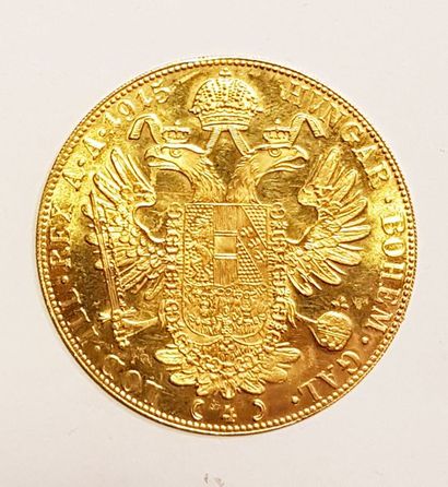 null Pièce de quatre ducats en or jaune de l'Empire austrohongrois.
1915
Poids brut:...